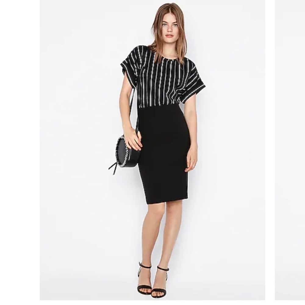 High Waisted Extreme Stretch Pencil Skirt